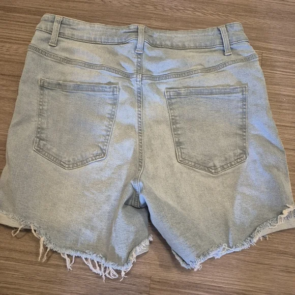 George Ripped Denim Shorts Size 14 - Picture 2 of 3